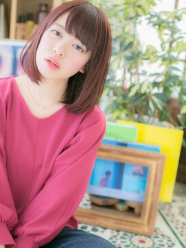 カバーヘア ブリス 上尾西口店(COVER HAIR bliss) *bliss上尾*スイートカラーで♪ピュア☆前下がりボブa