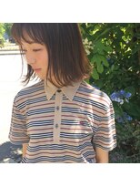 ブルー(BLUE)&nbsp;【BLUE】外はねボブ