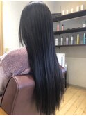 透け感☆イルミナカラーで暗髪