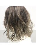 【白髪ぼかし】ハイライト×アッシュベージュ☆
