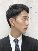 ナチュラルアップバングショート　メンズ