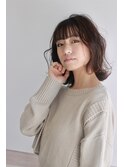 【似合わせカット】ふんわりカールボブ★ショコラベージュ