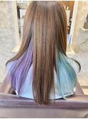 10代20代30代髪質改善シンデレラTR/インナーパープル&アクア