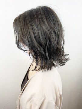 テュセ ヘアー 京都(Tu sais hair kyoto) オリーブグレージュ/切りっぱなし/ニュアンスボブ