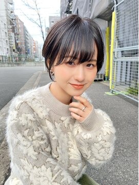 イオエ(ioe) イメチェン/外ハネボブ/ワイドバング/ブルーブラック/美髪