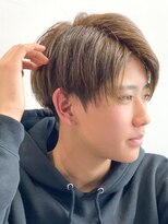 エルマーク(L-MARK) マッシュカラーブリーチメンズメンズカラーツーブロック