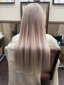 ディー エメ(D-aimer-) ピンク系ホワイトで馴染ませたエクステ☆