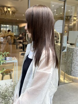 マイル 渋谷(mile) ブリーチなしベージュカラー