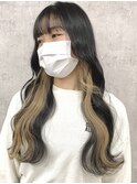 学校・仕事で隠せるインナーカラーシルキーベージュ