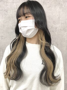 サクラ オモテサンドウ(SAKURA) 学校・仕事で隠せるインナーカラーシルキーベージュ