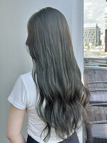 エアーアオヤマ(air-AOYAMA) オリーブグレーベージュ/暗髪/サラ艶レイヤーロング/髪質改善