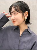 中川　前髪カット顔まわり似合わせ外ハネくびれレイヤーミディ