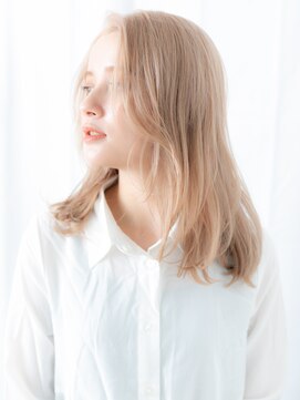 ドクターズ サロン ラブ(Dr's Salon LAB) 垢抜けハイトーンカラーかき上げリラクシーヘアb古河10代20代