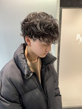 ゼスト リル 新宿(ZEST lill) シャドウパーマ 無造作パーマ テテ風 新宿