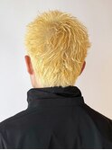 ブロンドスパイキーショートカルマパーマ_ba433881