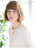 +animo吉川美南+ぱっつん前髪♪ハイトーンカラー金髪ボブP