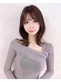 【monaco】人気/くびれミディアム/面長/広尾・恵比寿美容室