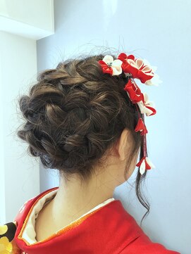 美容室 夢追い人 スーパーロング ヘアセット