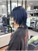 ◎ウルフ/ブルーカラー/レイヤー/ネイビーカラー