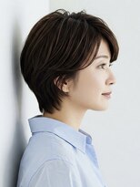 40代/50代/60代ひし形小顔ショートボブ絶壁解消白髪ぼかし△29