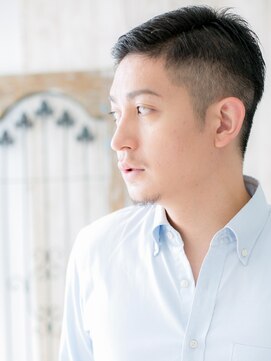 トニーアンドガイメン ホテル京阪仙台店(TONI&GUY MEN) 20代30代ビジカジ黒髪フェードカットベリーショートj仙台