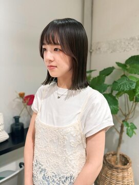 クリアーオブヘアー 栄南店(CLEAR of hair) カット＋ストレートパーマ/RIHO