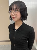 パークレーン アイス イヴェン(park lane ICI yeven)&nbsp;秋◎韓国風レイヤーカット×デザインカラー暗髪オリーブYUKI