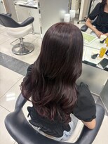 ハレル 戸塚(HAREru.)&nbsp;ブリーチなし深めピンクカラー