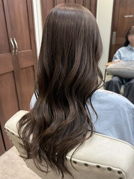 コース(co-th.) ブリーチ無し透明感カラーグレージュ×小野ふゆり