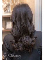 クレオメ 田町店(Cleome) レイヤーカット似合わせカットミディアムダークアッシュ艶髪暗髪