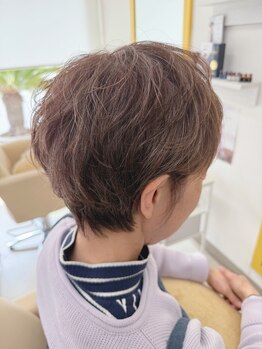 ヘアメイク リーフ 茂原店(HAIRMAKE Leaf)の写真/朝のスタイリング時間を短縮自然な動きと扱いやすさを叶えるショートスタイル◎