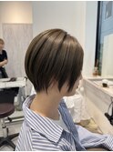 大人可愛い小顔ひし形ショートショートボブ髪質改善20代30代40代