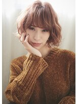 マージュ ギンザ(marju GINZA) 冬モテ髪　とろみカシスべージュ×ハイライト　ショートボブ