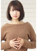 小顔見えふんわりワンカールボブ