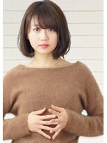 アドラーブル 女池店(adorable) 小顔見えふんわりワンカールボブ