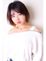 モリオ フロム ロンドン 大宮2号店(morio from London)&nbsp;【なかじま ひびき】外ハネボブ×インナーカラー