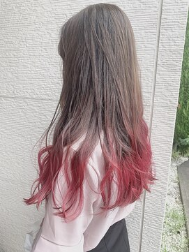 ノルン バイ シェリッシュ(Norn by sheriche) チェリーピンク×裾カラー