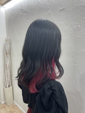 ループ(LOOP) インナーカラー　ピンク