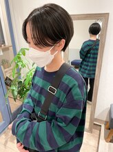 メルト 吉祥寺(melt)&nbsp;20代30代小顔大人ハンサムショート前髪なしオリーブグレージュ