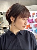 30代40代大人女性/前髪ありショートボブ/ショートヘア/髪質改善