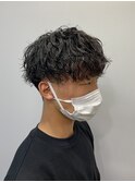 【ツイストスパイラルパーマ】ツーブロック/刈り上げマッシュ