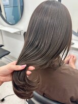 ヒビヲ(HIBIO)&nbsp;ハイライトカラーイルミナカラー脱白髪染めグレージュアッシュ