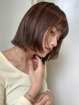 ローネス(LONESS)&nbsp;顔まわりにレイヤーを入れたボブスタイル♪