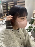 20代～30代ワイドバングインナーカラーボブイメチェン［仙台］