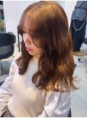 ロングレイヤー/イエローベージュ