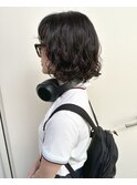 コテ巻き風パーマ ボブパーマ