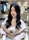 ◯切りっぱなしボブ美髪エアリーロングピンクブラウンレイヤー