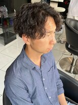 アイズ 海老名(AIZU)&nbsp;メンズパーマ ツイストスパイラル メンズカット 眉毛