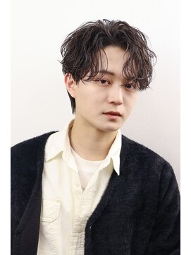 オーシャントーキョー 原宿(OCEAN TOKYO) 波巻きパーマメンズツイストスパイラルパーマセンターパート