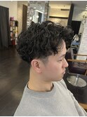 ツイストスパイラルパーマツーブロックツイストパーマ